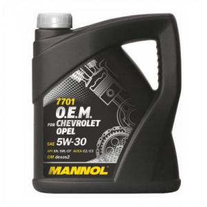 Mannol O,E,M, for Chevrolet Opel 5W-30, 4L