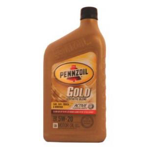 Pennzoil Gold SAE 5W-20 Synthetic Blend Motor Oil, 0,946L