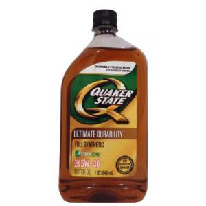 Quaker state Ultimate Durability SAE 5W-30 Full Synthetic Motor Oil, 0,946L