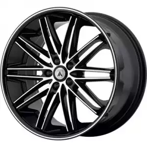 Asanti Wheels ABL-10 POLLUX Machined Face Black Lip ABL10-20855638MB