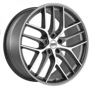 BBS Wheels CC-R Satin Graphite with Diamond Cut Lip Satin Clear Coat CC2401GRPK