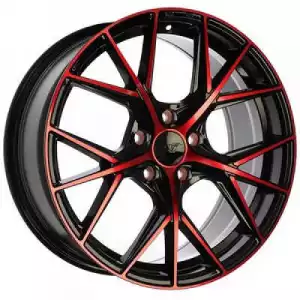 DAI Wheels A-Spec Gloss Black Machined Face Red Face DW1241509