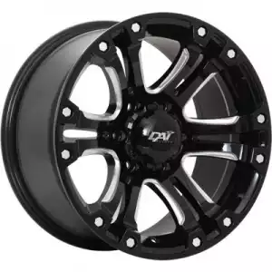 DAI Wheels Crusher Truck Gloss Black Milled Edge DW9517002