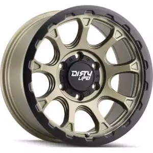 Dirty Life Wheels DRIFTER 9307 Matte Gold with Matte Black Lip 9307-7883MGD