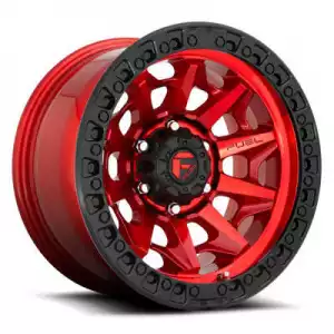 Fuel Off-Road Wheels D695 COVERT Candy Red Black Bead Ring D69518901750