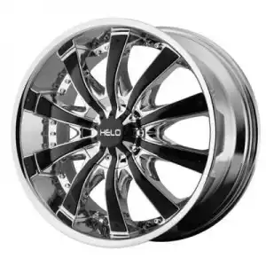 Helo Wheels HE875 Chrome Plated With Gloss Black Accents HE87528554238