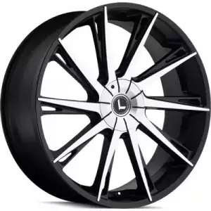 Kraze Wheels SWAGG KR144 Machined Black KR144-26152BM18