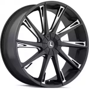 Kraze Wheels SWAGG KR144 Milled Black KR144-24952M18