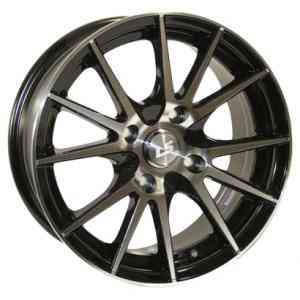 LS Wheels LS143 6.5x15/4x114.3 D73.1 ET40 BKF aluminum alloy