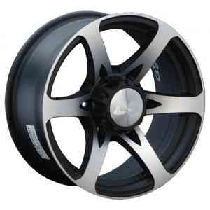 LS Wheels LS165 7.5x17/6x139.7 D107.1 ET0 BKF aluminum alloy