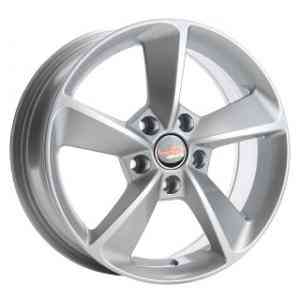 LegeArtis SK507 6x15/5x100 D57.1 ET43 Silver aluminum alloy