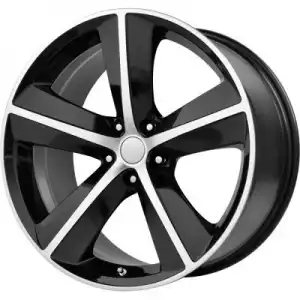 OE Creations Wheels PR123 Gloss Black Machined Spokes and Lip 123B-299020