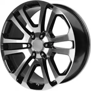 OE Creations Wheels PR158 Gloss Black with Machined Face 158BM-295824