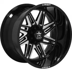 RBP 82R Falcon Painted Gloss Black with Machined Accents 82R-1890-73-12BG