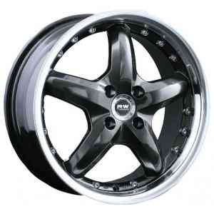 Racing Wheels H-303 6.5x15/5x114.3 D73.1 ET40 Black aluminum alloy