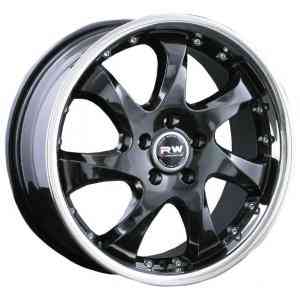 Racing Wheels H-371 7.5x17/5x108 D73.1 ET45 Black aluminum alloy