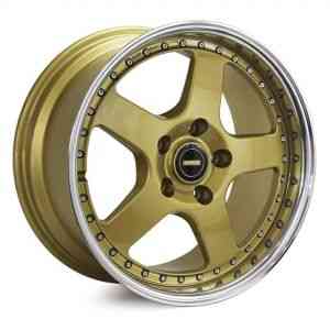 Simmons FR1 Gold Polish Lip 17x7 5X120