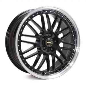 Simmons OM Gloss Black POLISH Lip 20x8.5 5X114.3