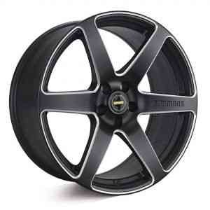 Simmons S6S Matte Black Milled ACCENTS 20x9 6x139.7