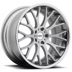 TSW Wheels AMAROO Silver With Brushed Face And Chrome Stainless Lip 1905AMA275114S76