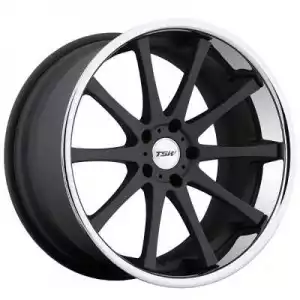 TSW Wheels JEREZ Matte Black With Chrome Stainless Lip 1980JER355120M76