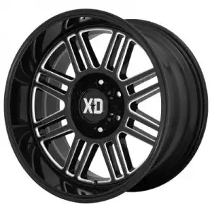 XD Series Wheels XD850 CAGE Gloss Black Milled Spokes XD85022063318N